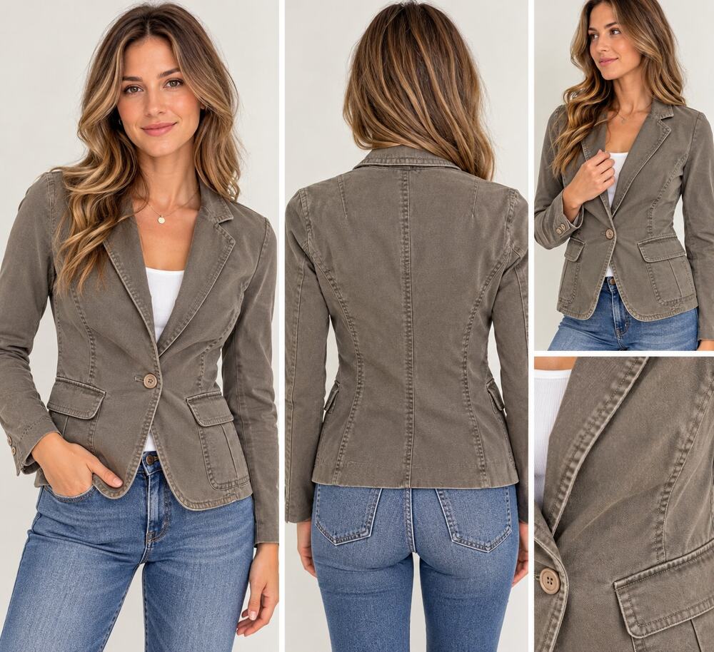 J.Crew Cotton Blazer – Petite XS